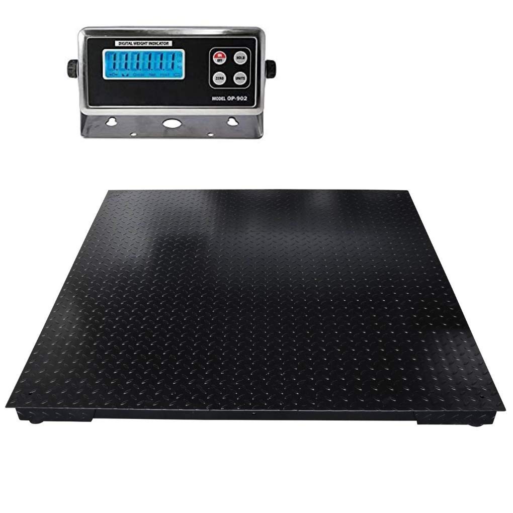 Pallet Scales with Digital Indicator, 48x48, 10.000 lb x 1 lb Z4609