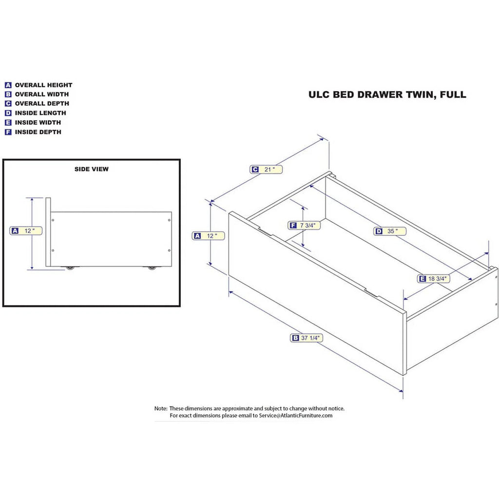 Espresso Bed Drawer Set of 2 O458