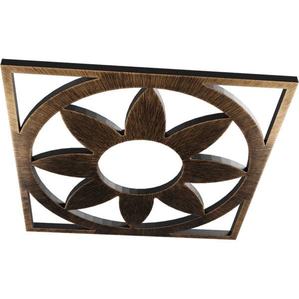 32x22OD x 11 1/8x22ID x 1x22P PVC Pierced Ceiling Medallion L346
