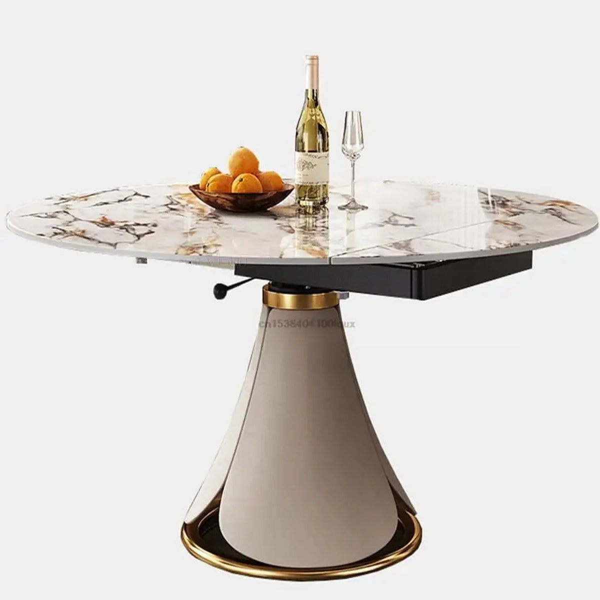 Round Marble Dining Table Set 6 Chairs S66133
