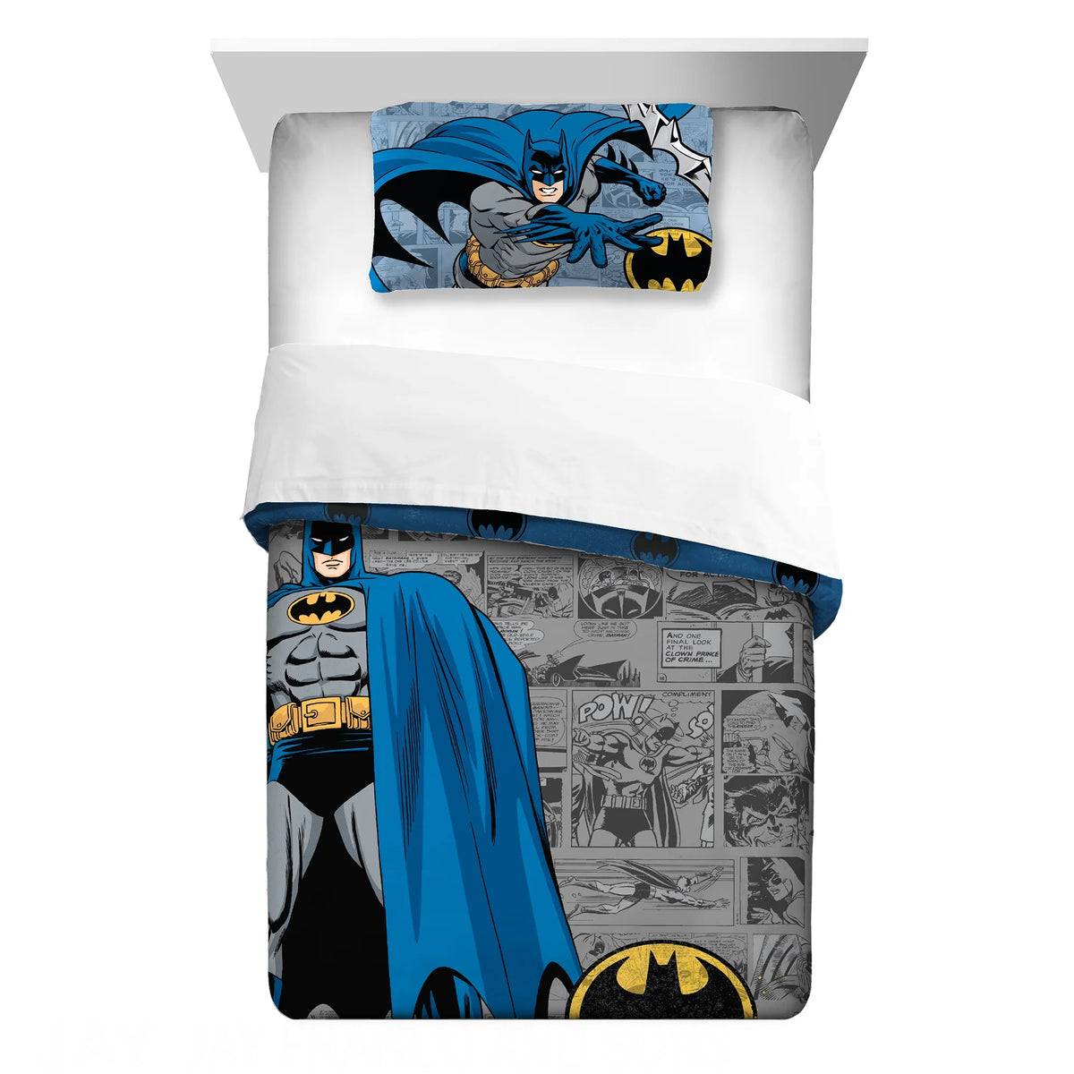 Kids Comforter and Pillowcase 2-Piece Set Twin/Full Reversible H1577