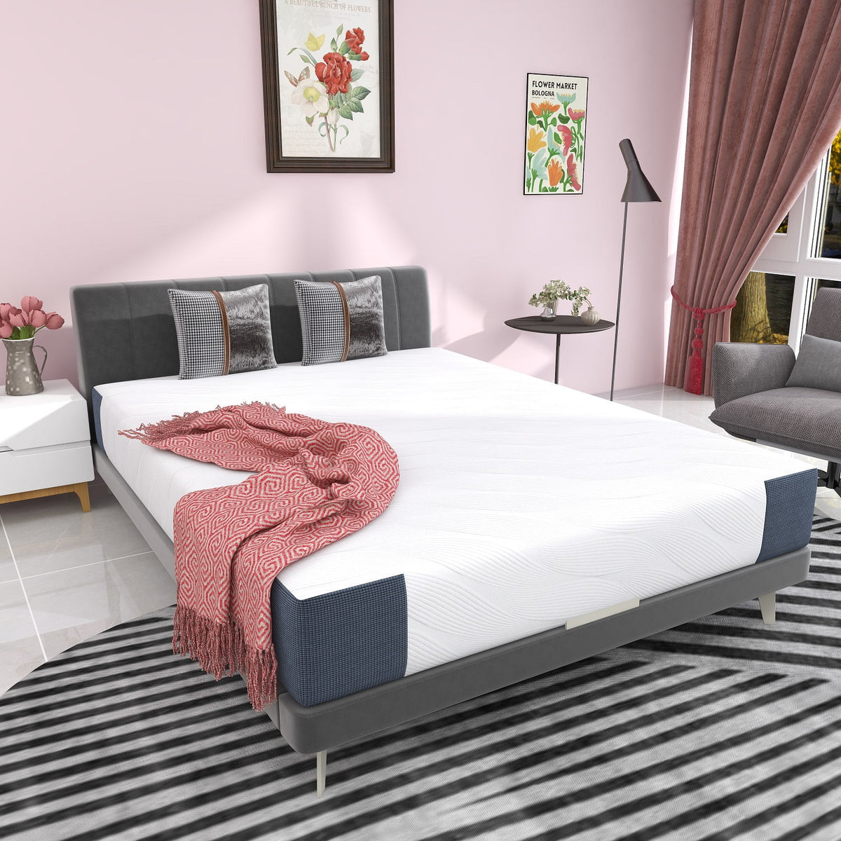 King Size Hybrid Memory Foam Mattress N85291
