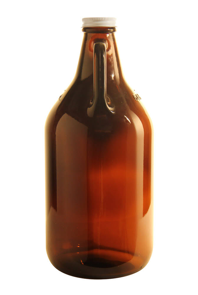 64 oz. Amber Glass Beer Growlers V42485