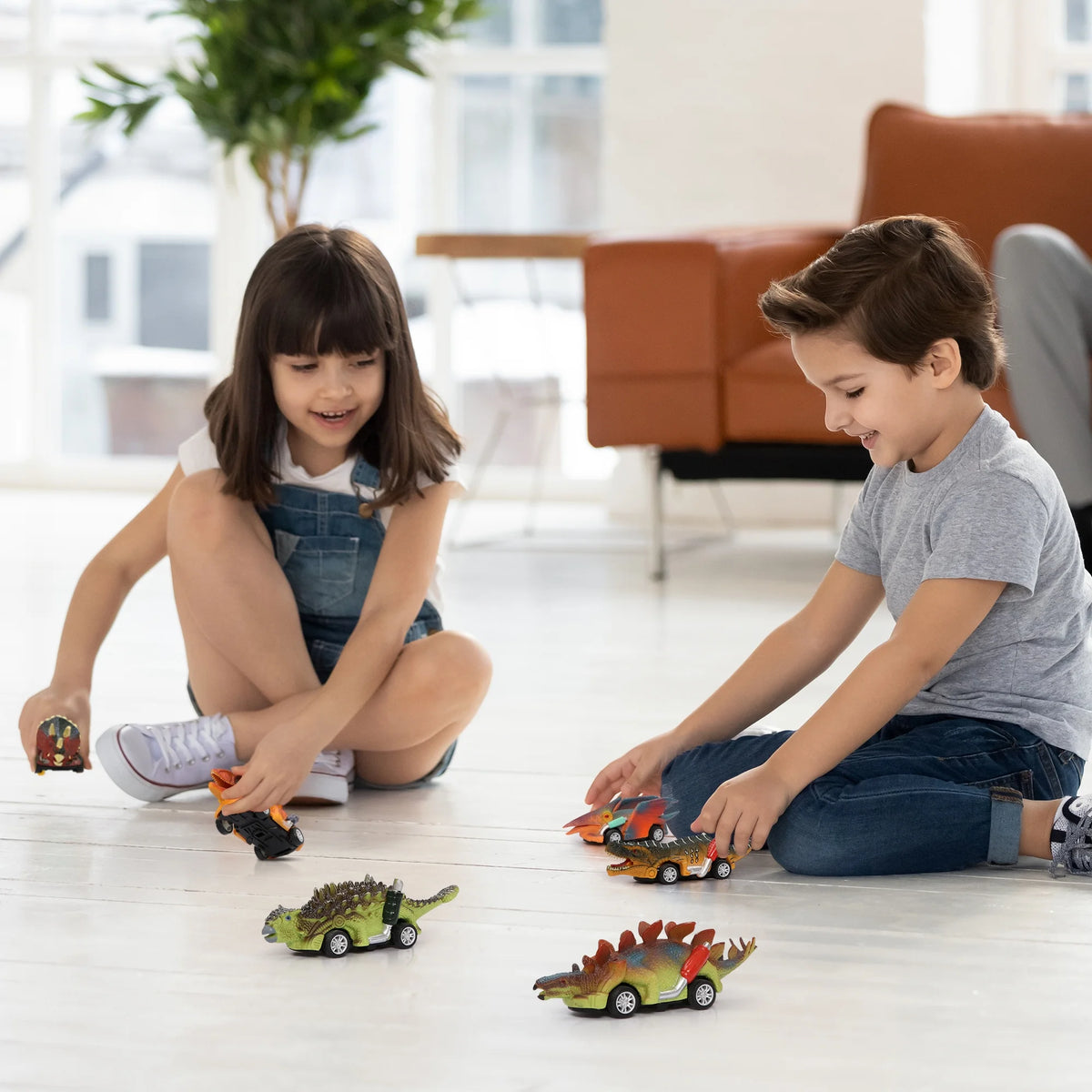 6 Pack Pull Back Dinosaur Cars S933053