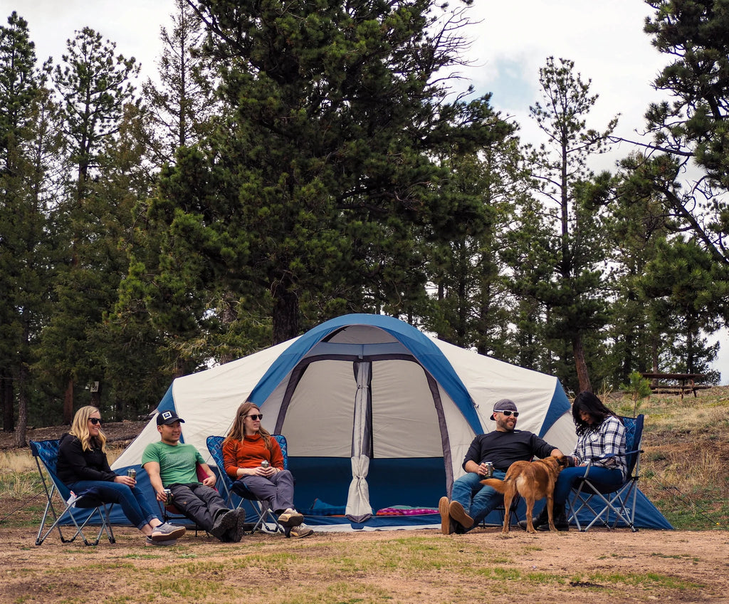 Blue 10-Person Cabin Tent U953104