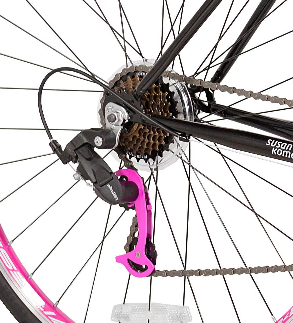 700c Women's Road Bike, Pink and Black I68906