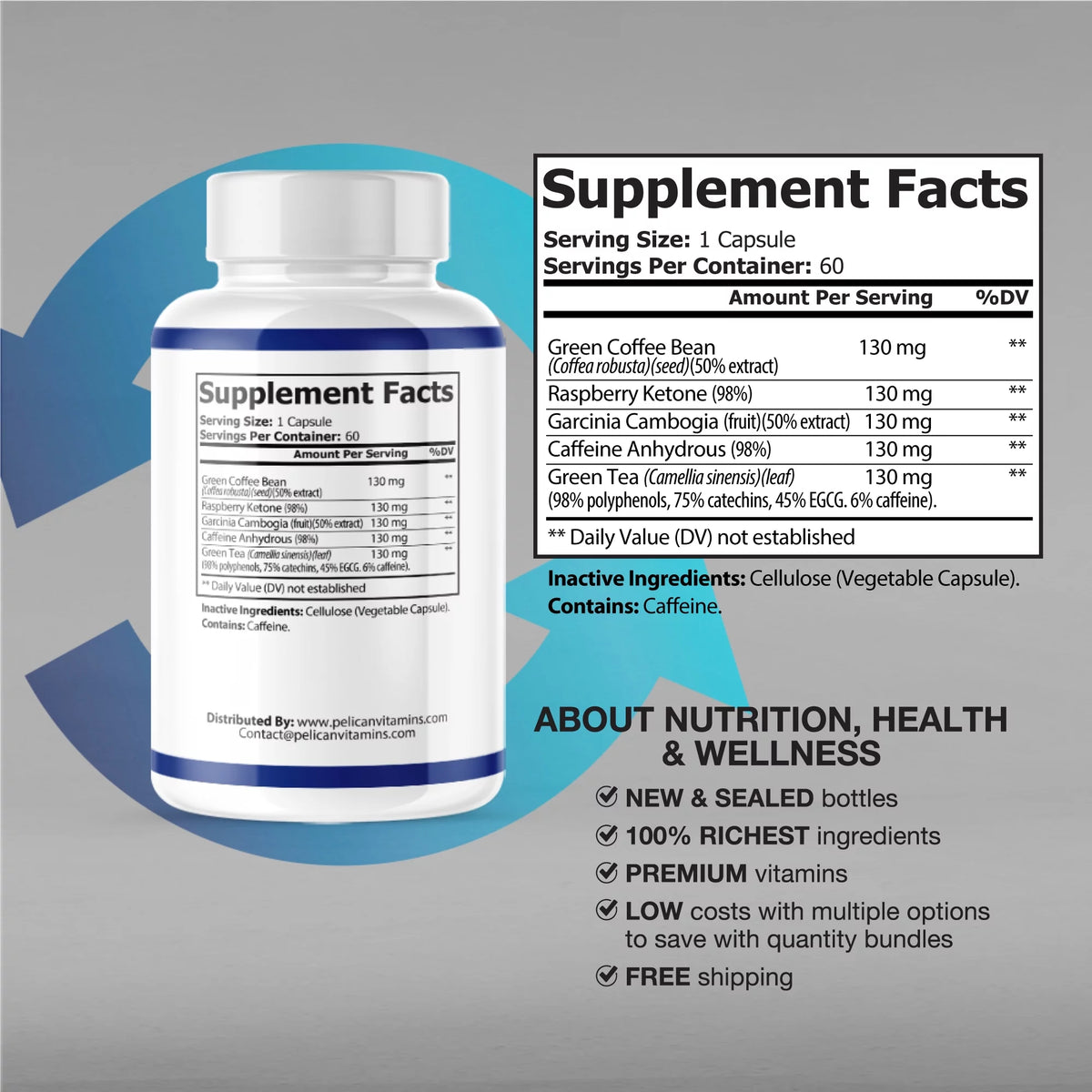 60 Capsules Weight Loss Fat Burner Metabolism V801