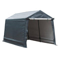 Dark Grey Steel Carport X28259