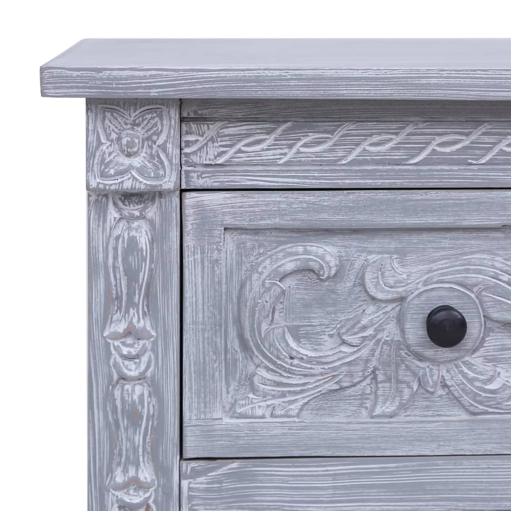Mahogany Wood Storage Cabinet with 2 Drawers K993926