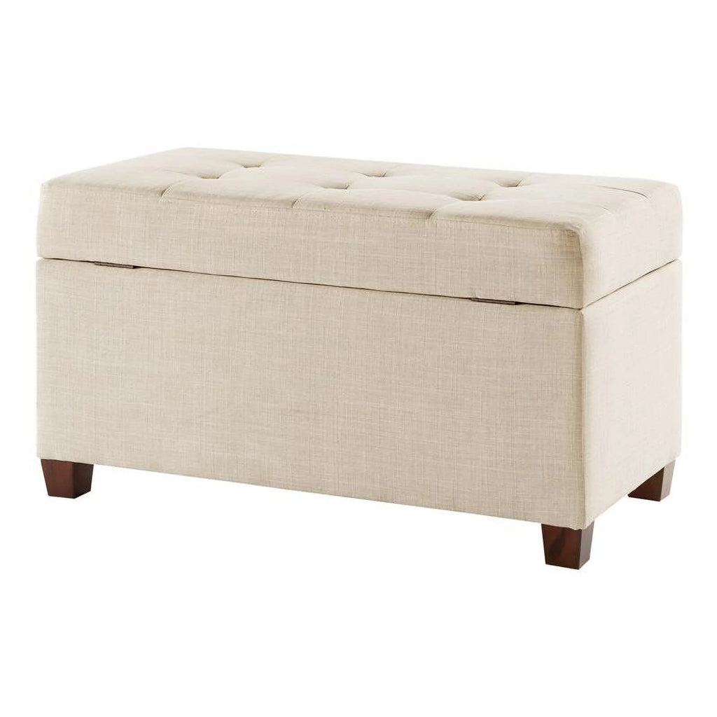 Cream Storage Ottoman C128389