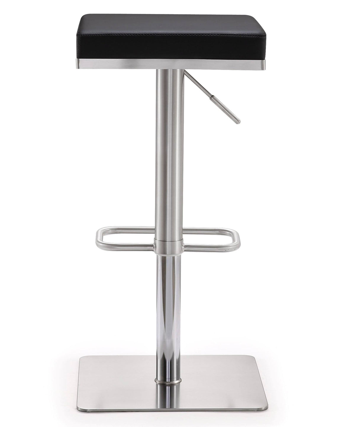 Black Stainless Steel Adjustable Barstool F374
