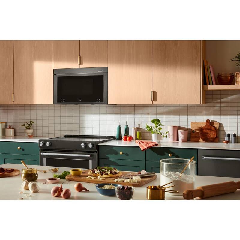 30 in. 1.10 cu. ft. Over-the-Range Microwave Oven in Black Stainless O108770