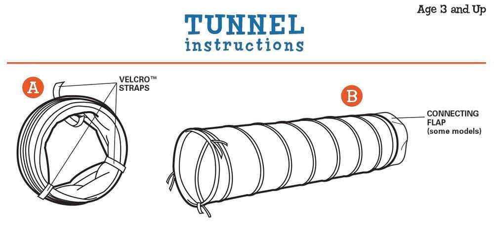 Red See Thru 9' Tunnel H853