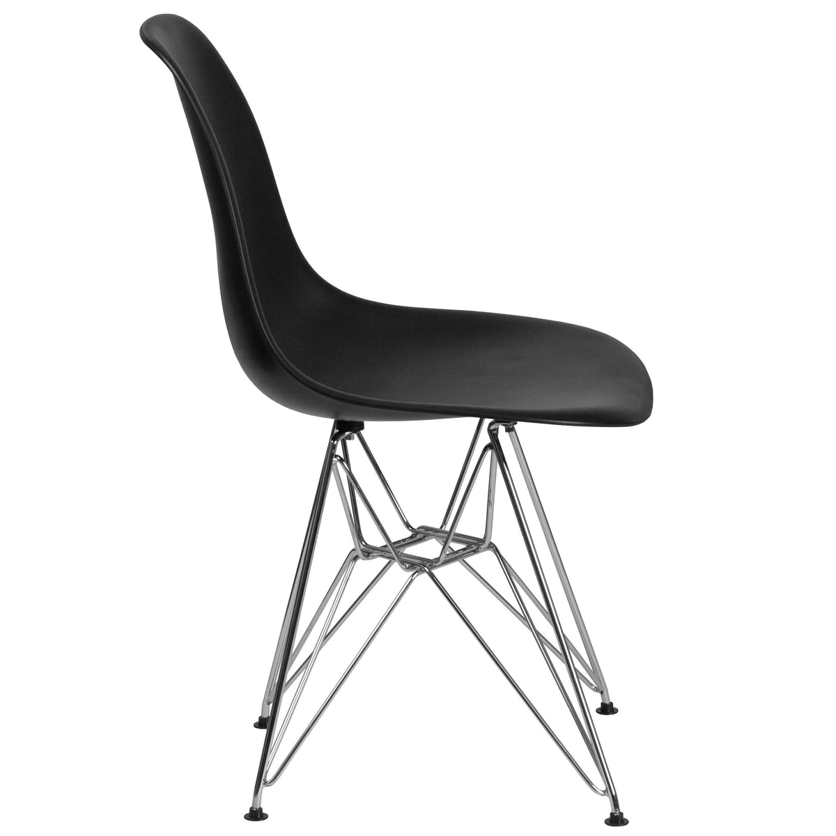Green Plastic Chair with Chrome Base Q597
