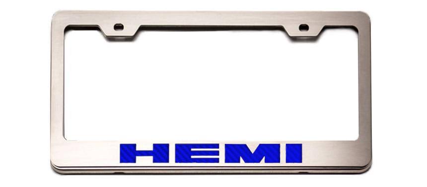 Brushed Black License Plate Frame F31118