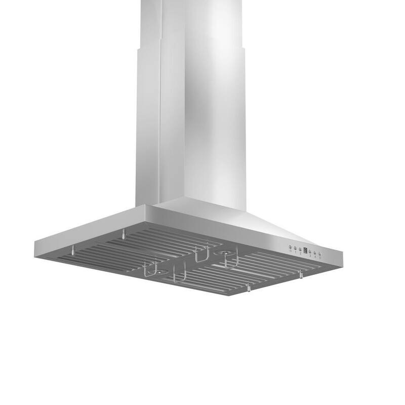48 in. 400 CFM Ducted Island Mount Range Hood Stainless Steel G9477