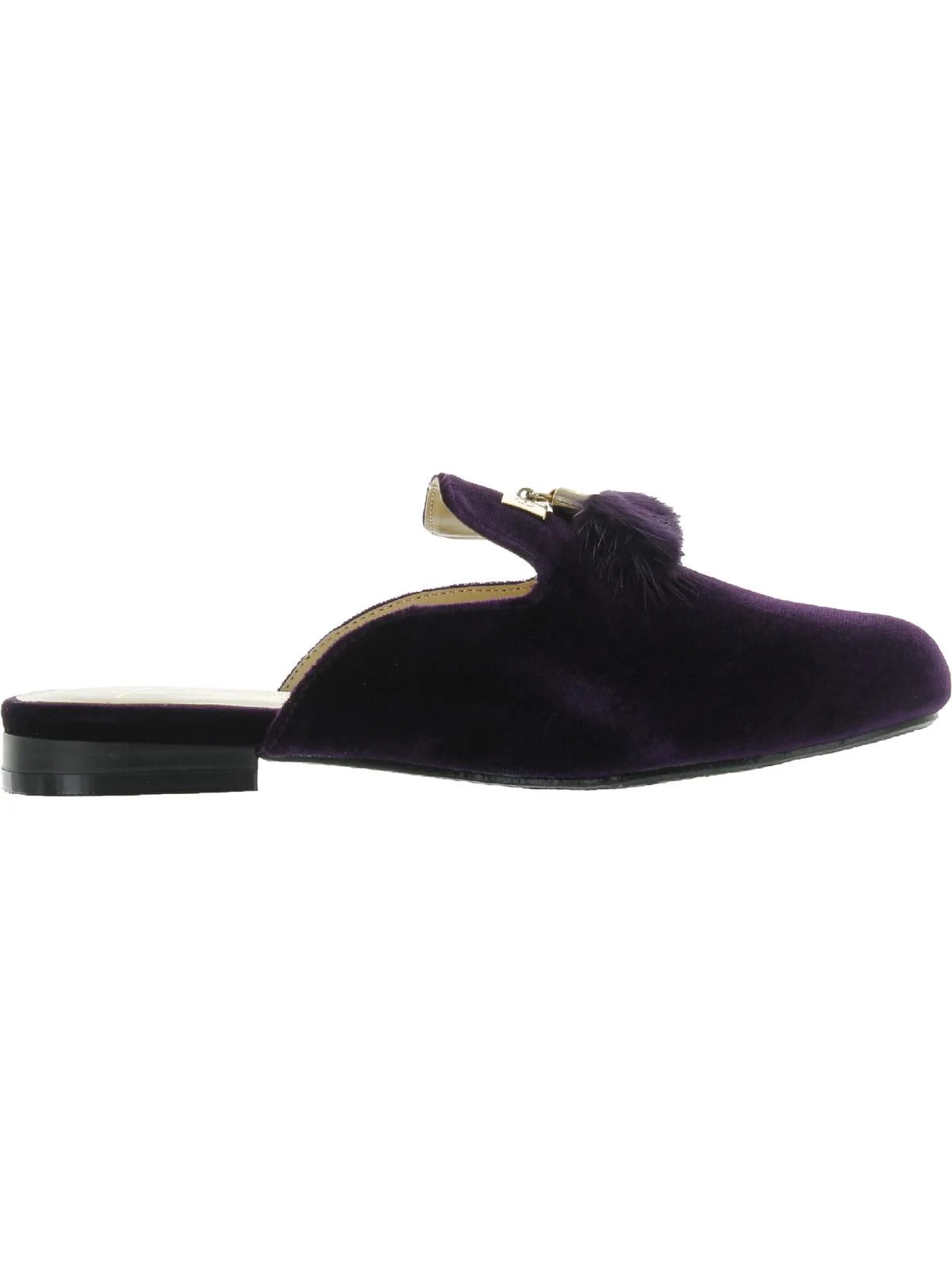 Velvet Slip On Mules L698