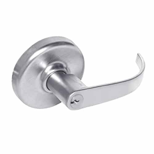 Standard-Duty Entrance Cylindrical Locksets with Princeton Lever in Bright Chrome W15132