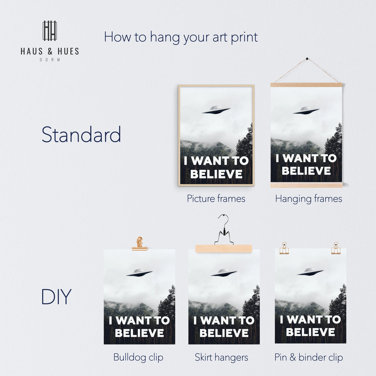 X Files I Want To Believe Poster 12"X16" Z102