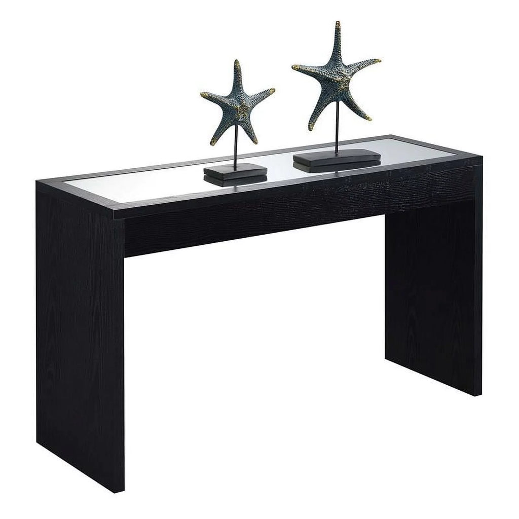 Black Mirrored Console Table U548