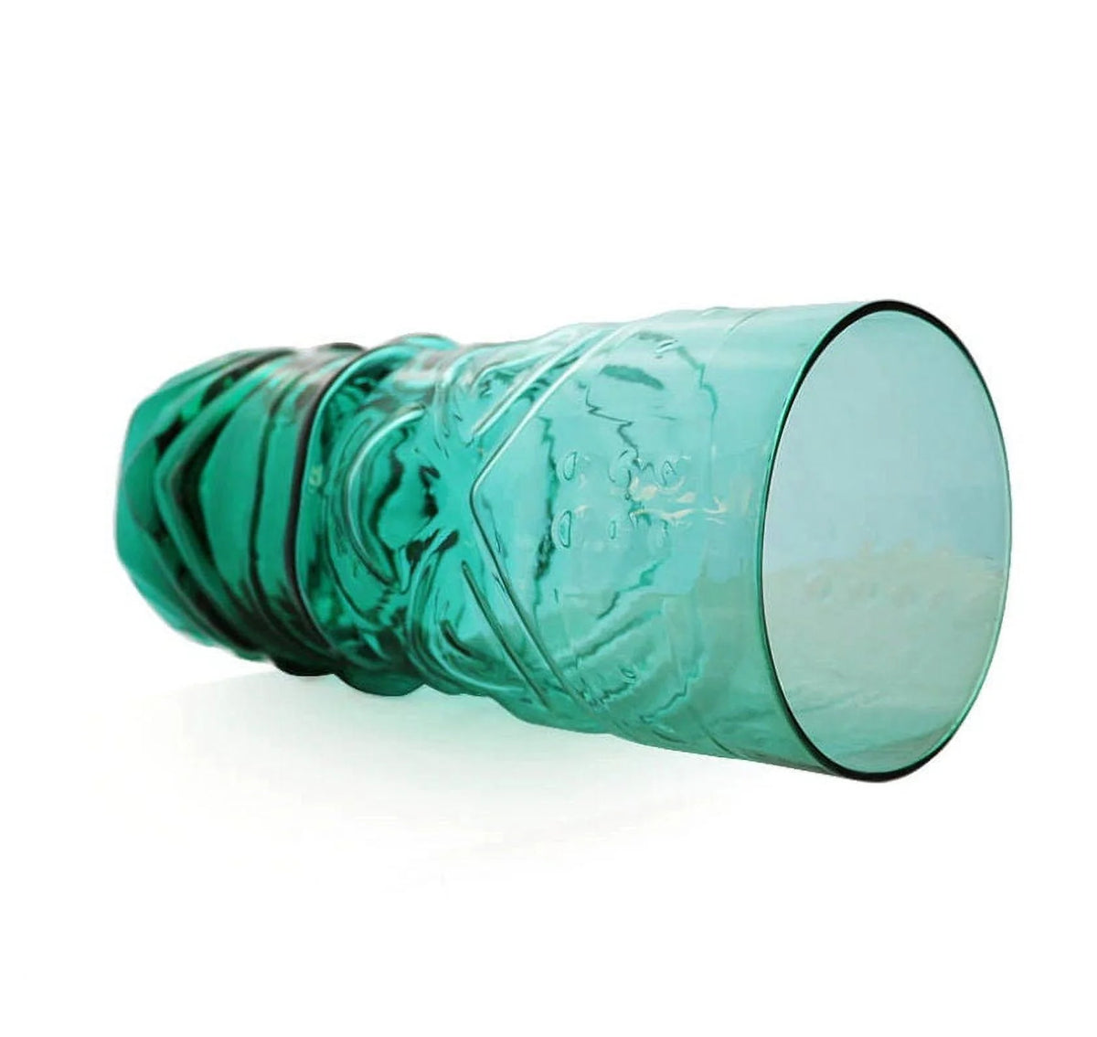 Blue Tropical Crystal Tiki Glasses Set of 2 D88621