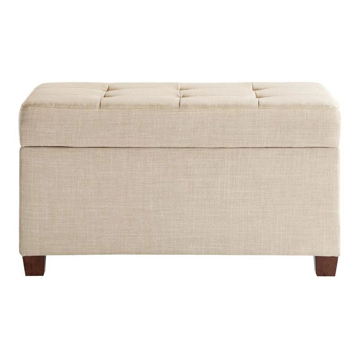 Cream Storage Ottoman C128389