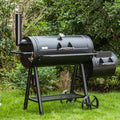 Charcoal Grill with Offset Smoker Black D5511