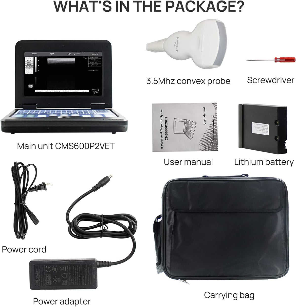 Portable Laptop B-Ultrasound Scanner Machine for Horse/Equine/Sheep Big Animal Use Q70659