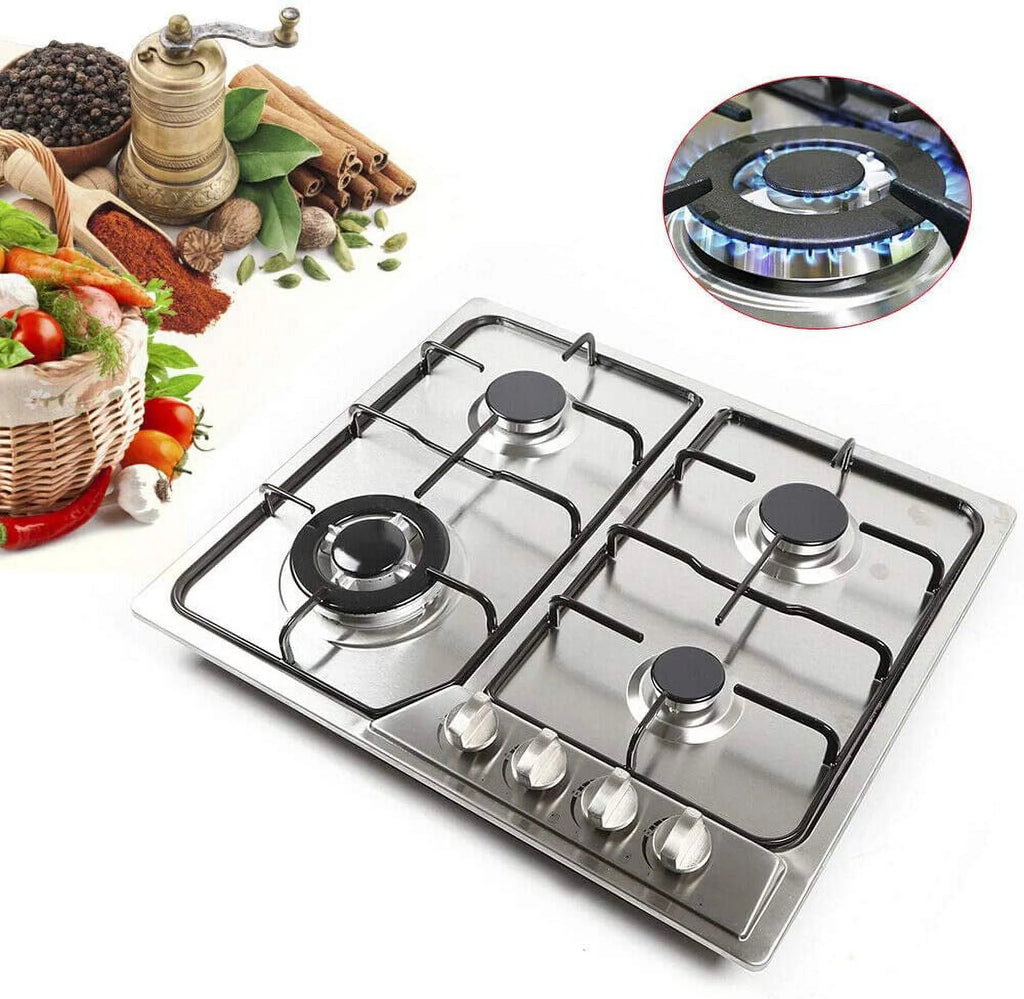 23" Stainless Steel 4 Burner Gas Cooktop N21106