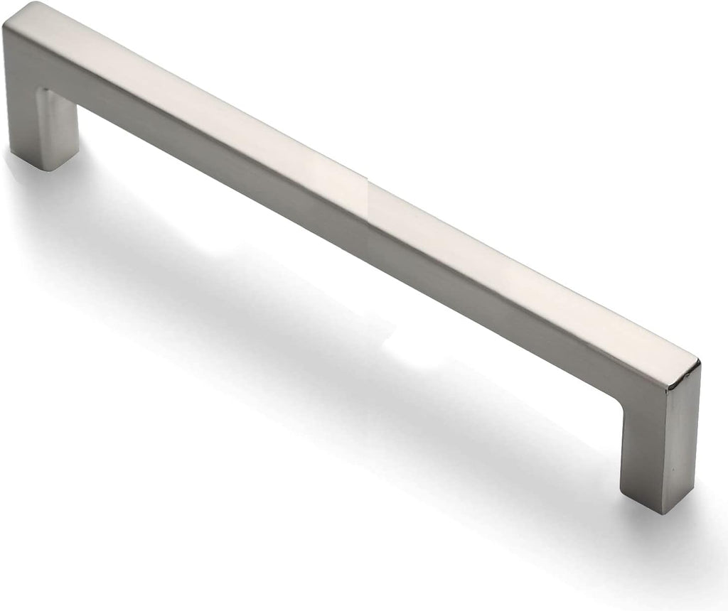 25-Pack Square Bar Pulls Cabinet Handle 5 Brushed Nickel A22694