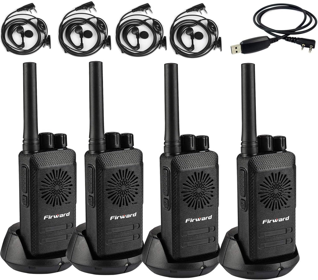 Rechargeable Walkie Talkies Two Way Radios 2 Pack with Programming Cable X422