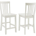 White 2Pc Counter Stool Set S27830