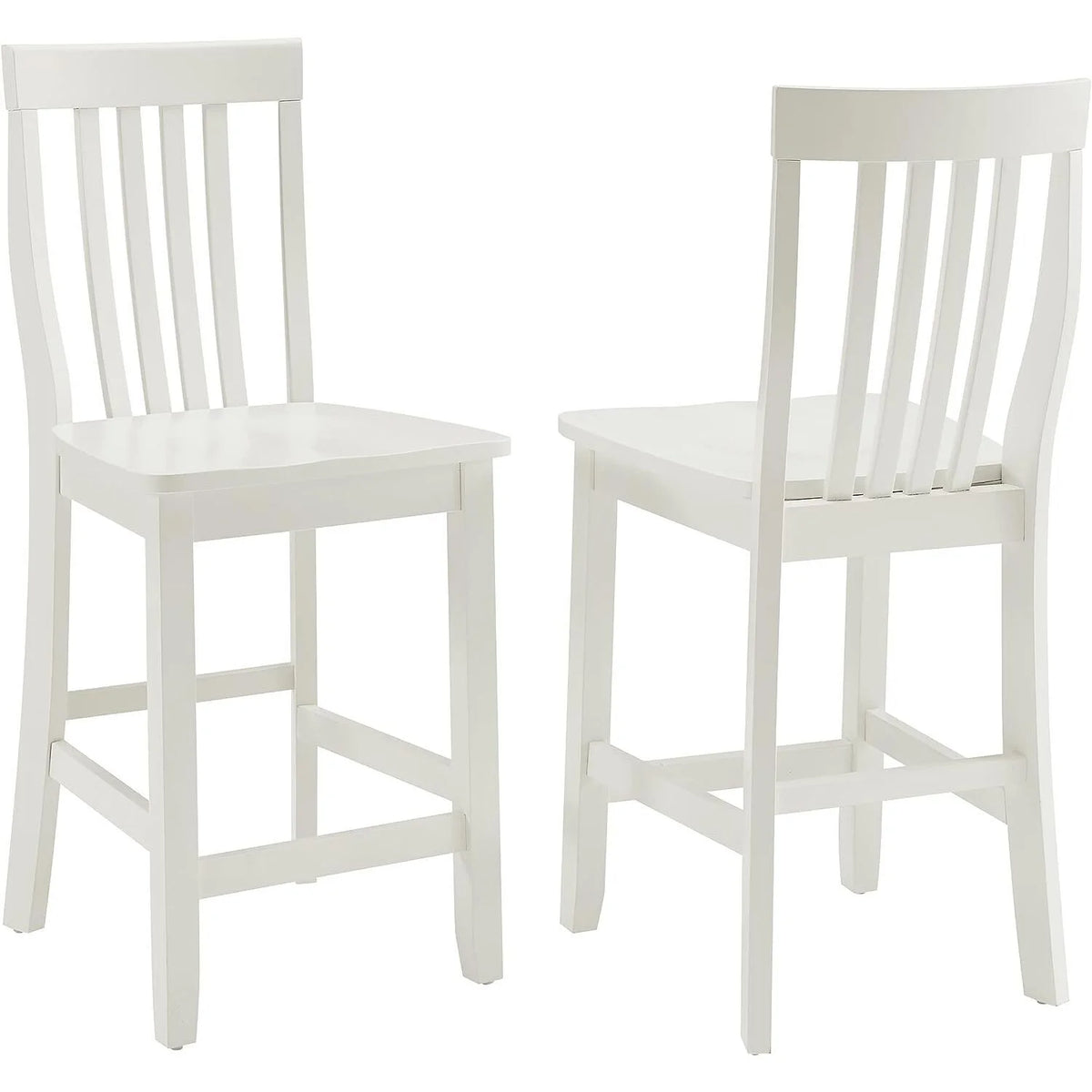 White 2Pc Counter Stool Set S27830