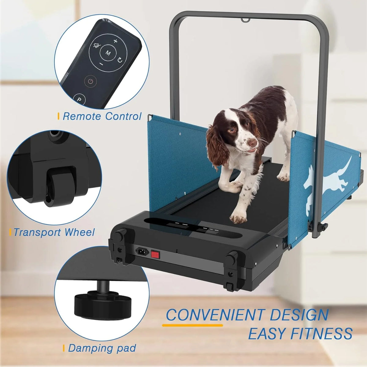 Folding Dog Treadmill 220lbs Weight Capacity R26640