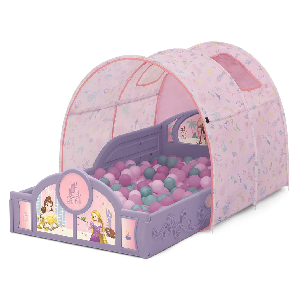 Purple Pink Toddler Bed with Tent U925957