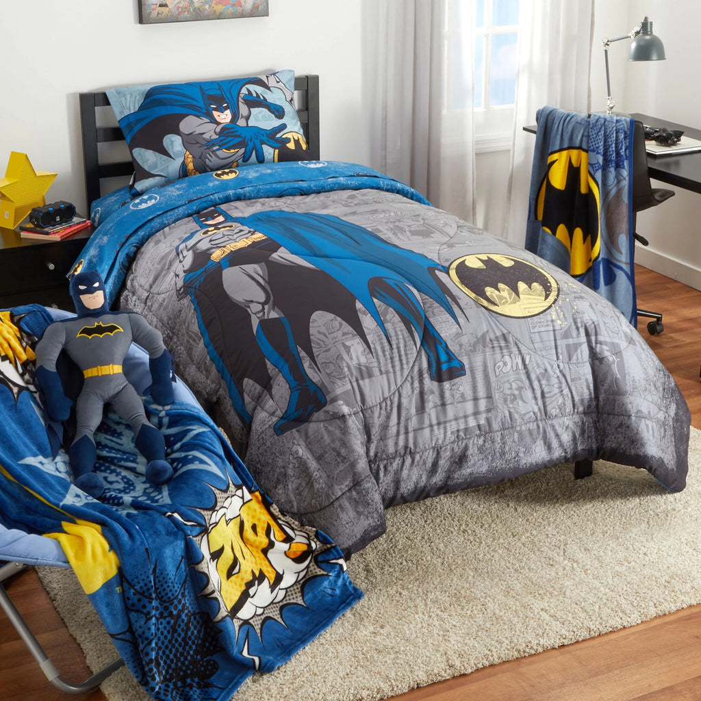 Kids Comforter and Pillowcase 2-Piece Set Twin/Full Reversible H1577