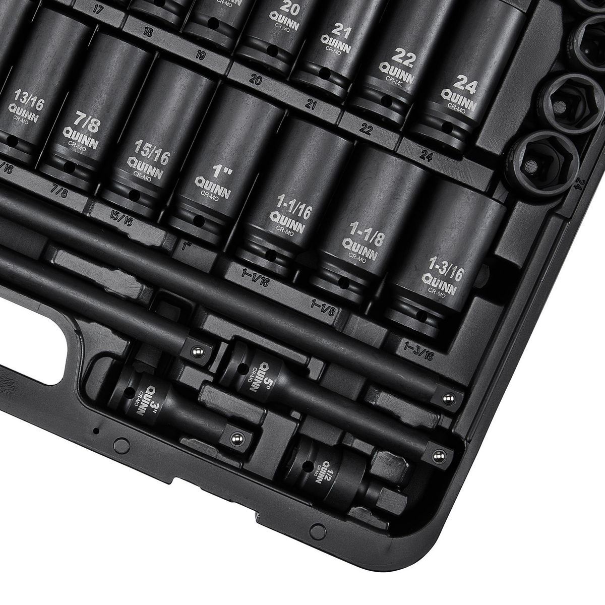 1/2 in. Drive SAE and Metric Impact Socket Set, 61-Piece V964
