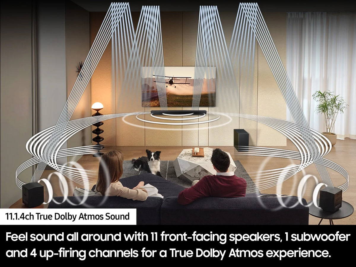 11.1.4ch Wireless Dolby Atmos Soundbar with Rear Speakers Q314822