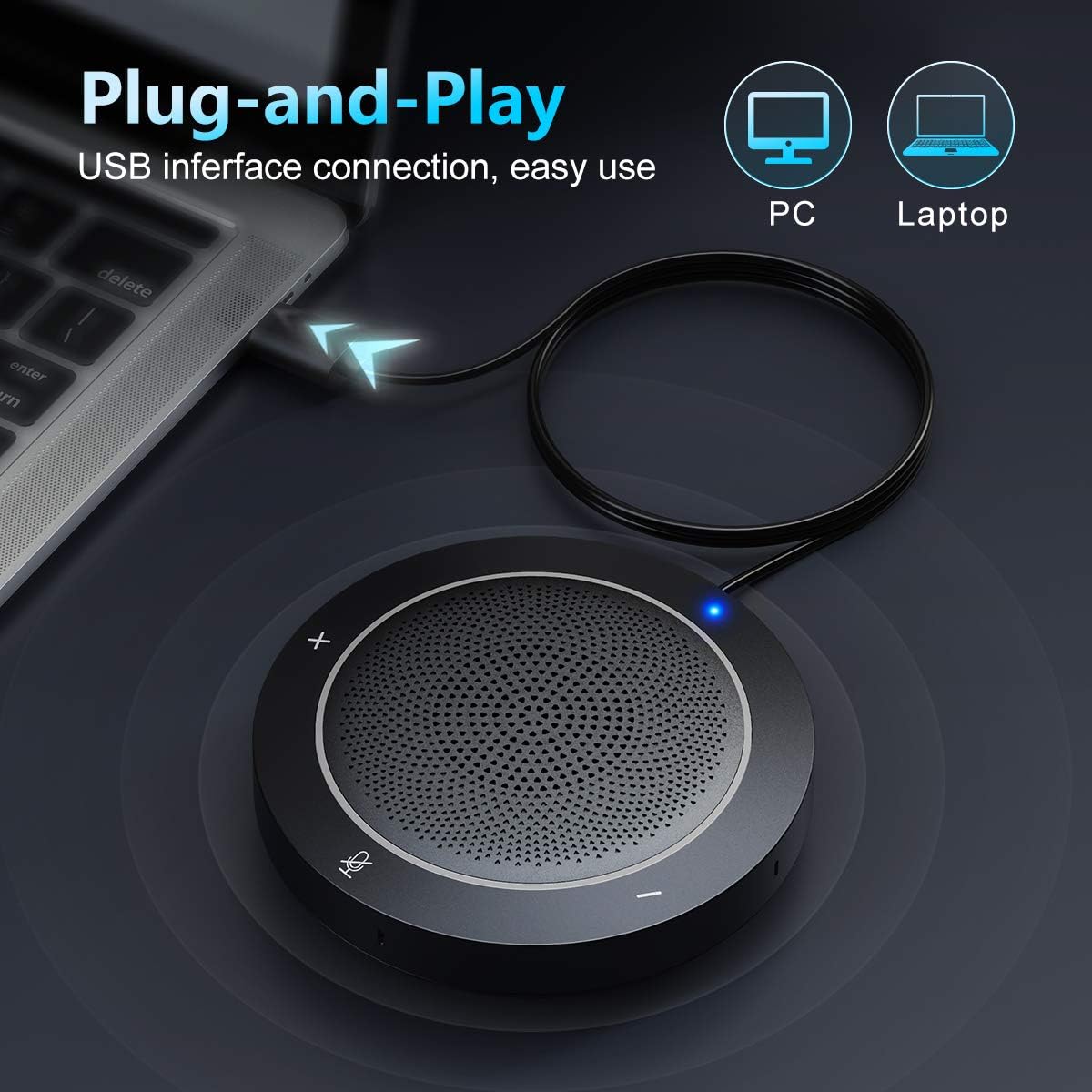 USB Speakerphone Microphone for Conference Call E361192