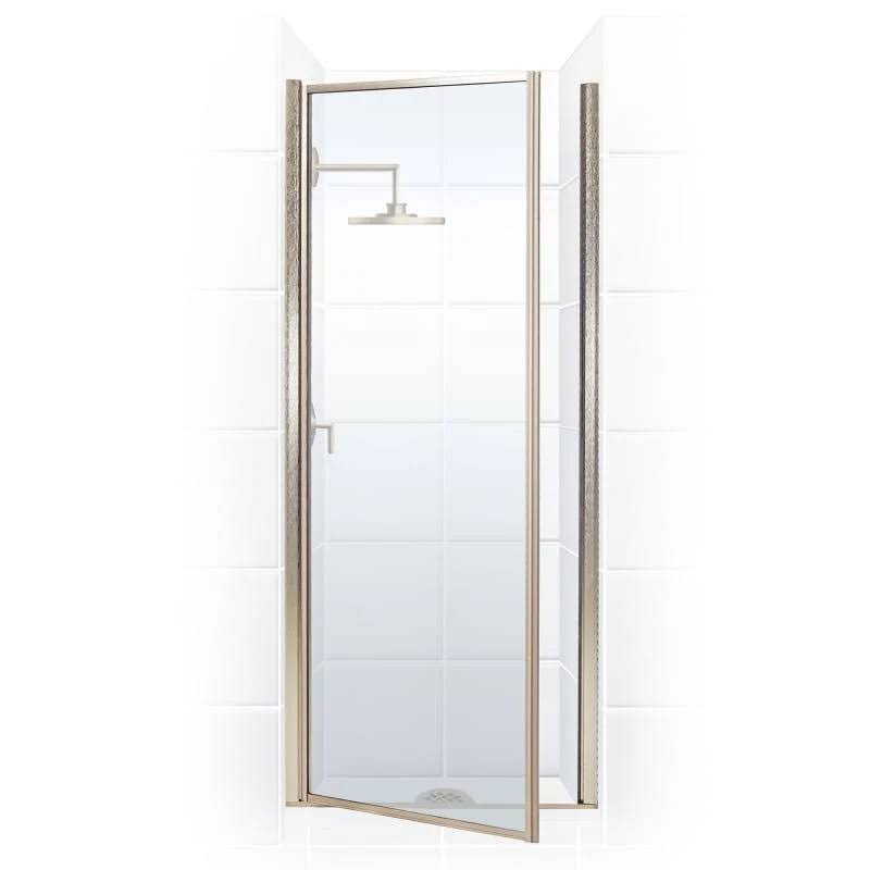 29x22 x 64x22 Framed Hinge Shower Door Brushed Nickel B5348