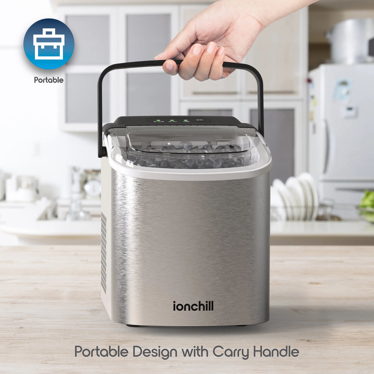 Portable Countertop Bullet Ice Maker H8617
