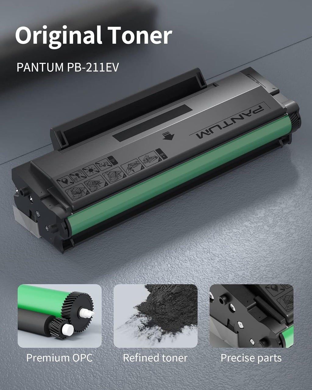 Toner Cartridge for Pantum P2502W, M6552NW, M6602NW Printer, 1,600 Page H988858