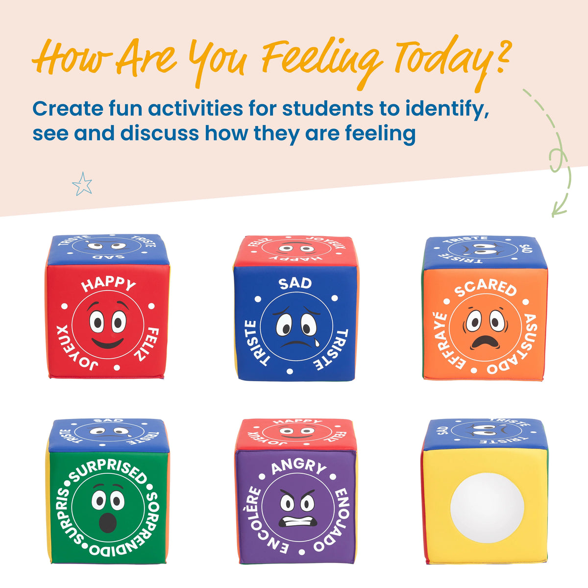 SoftZone Emotion Cube with Mirror Sensory Toy I8420