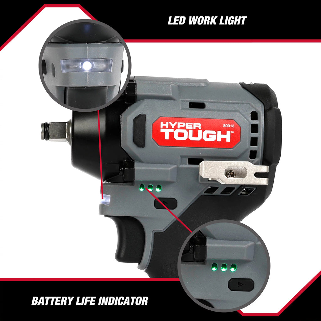 12V Max Lithium-Ion Brushless Impact Wrench with 2.0Ah Battery and Charger S666