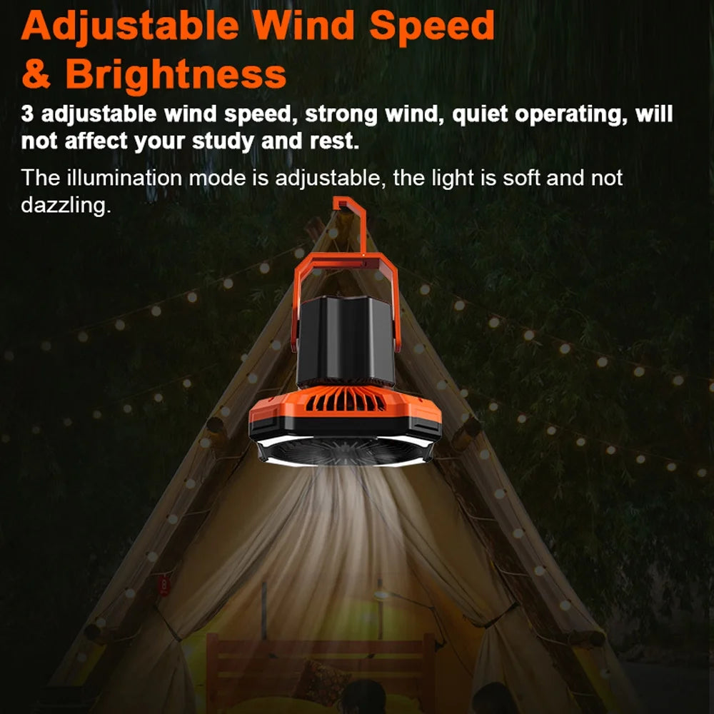 Portable Power Bank Camping Fan with Remote Controller C66435