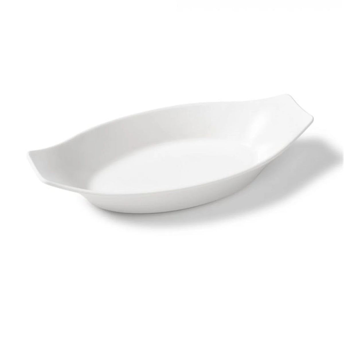 Set of 2 White Porcelain Gratin Dishes H675