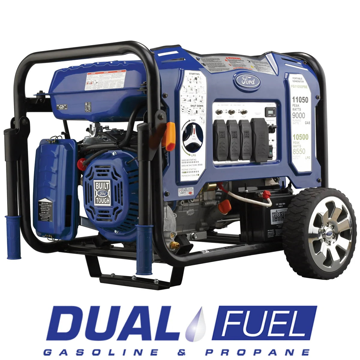 11,050-Watt Dual Fuel Portable Generator P811470