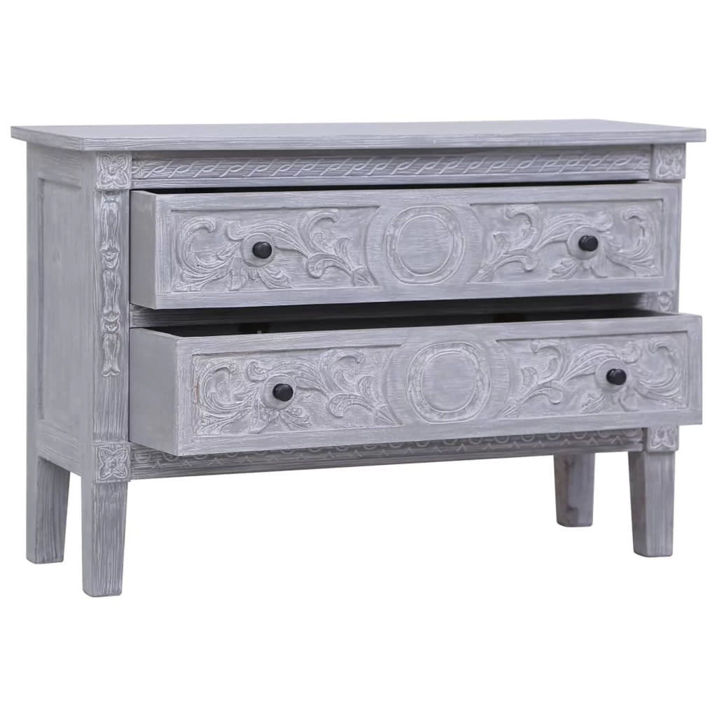 Mahogany Wood Storage Cabinet with 2 Drawers K993926