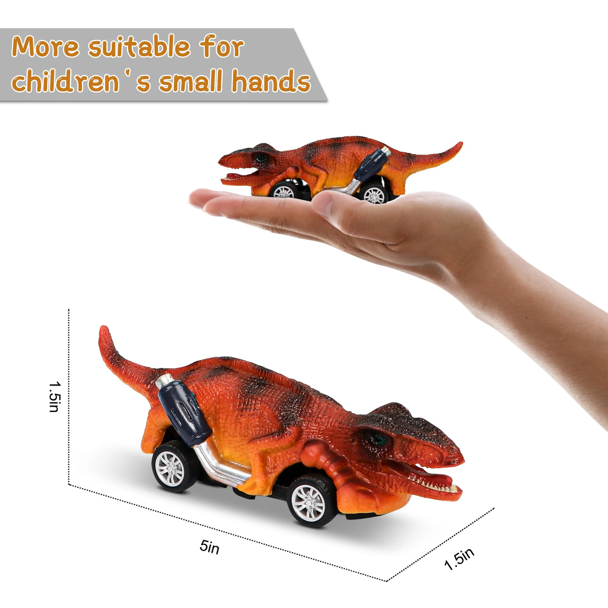 6 Pack Pull Back Dinosaur Cars S933053