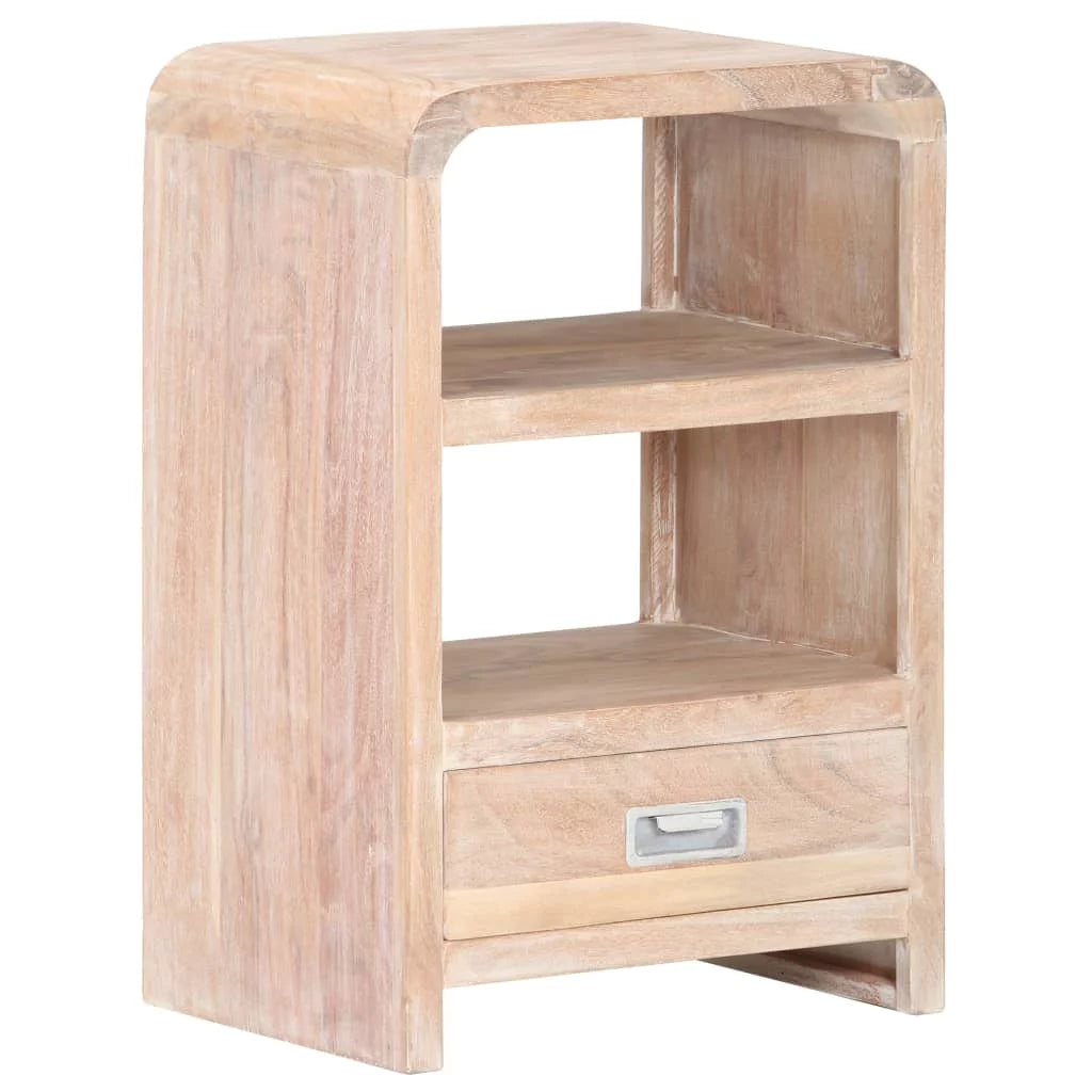 Solid Acacia Wood Bedside Table S596